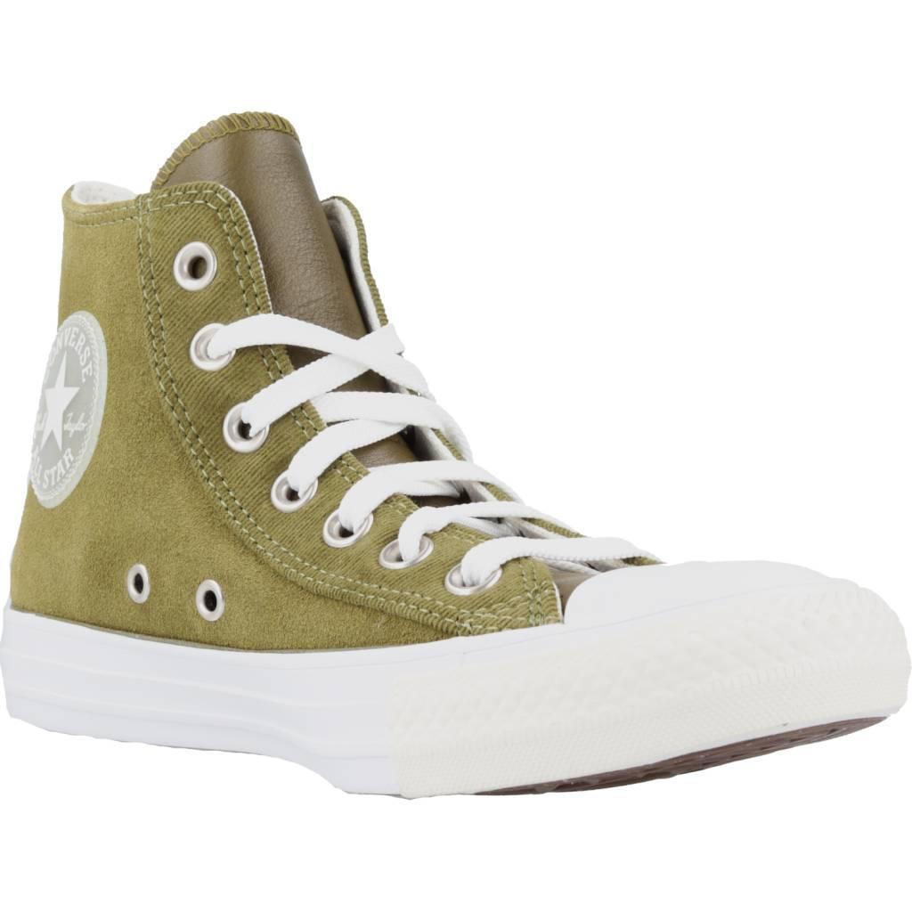 Scarpe Da Ginnastica Converse Modello Chuck Taylor All Star Hi Colore Verde 5/5