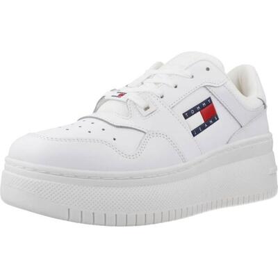 Sneakers tommy jeans model tjw retro basket flatform ess kleur wit