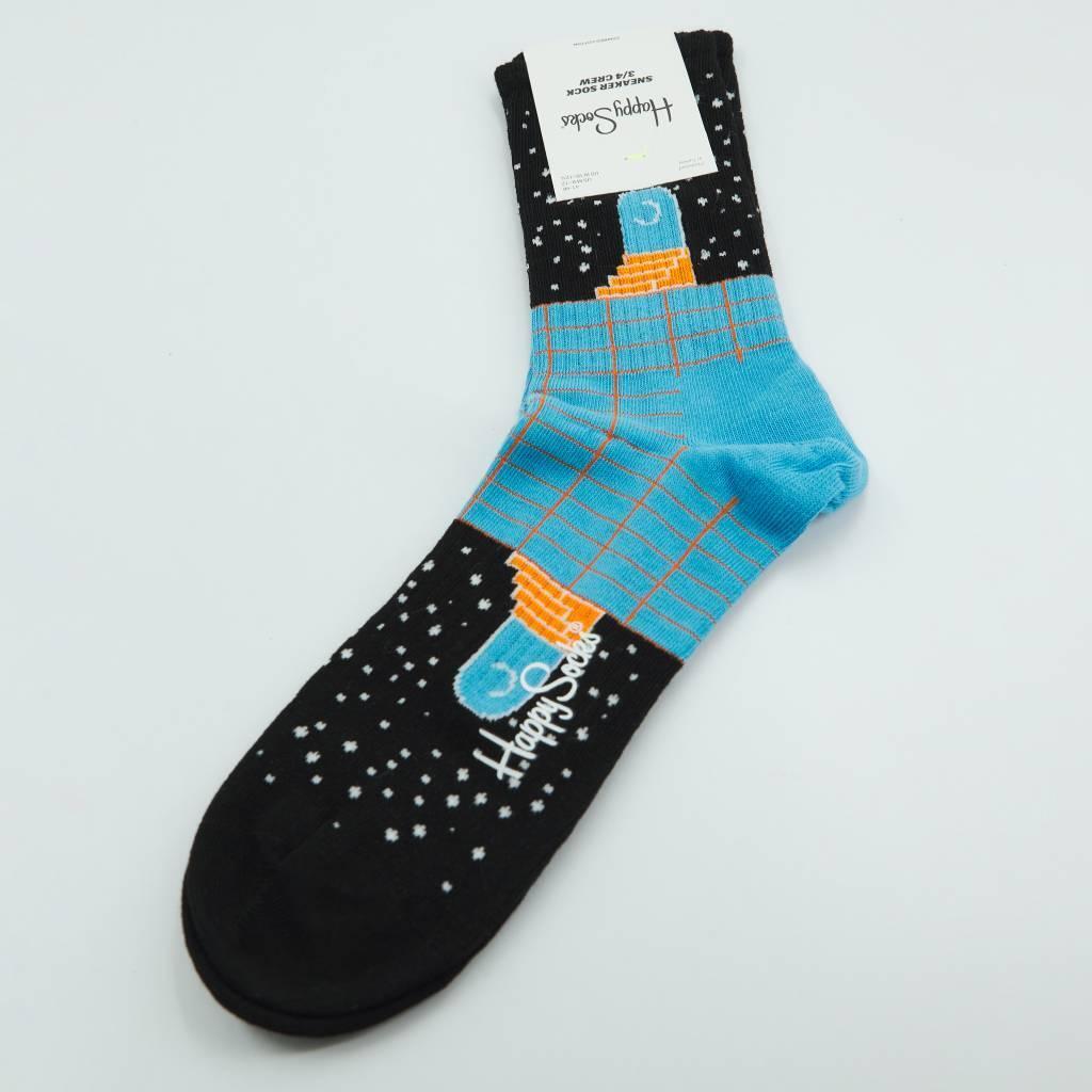 Meias Happy Socks Modelo Future Unknown Cor Preto 2/5