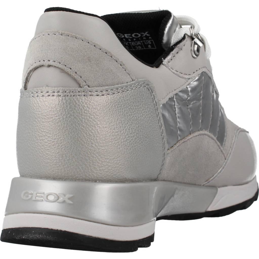 Baskets Geox Modèle D New Aneko B Abx Couleur Argent 3/5