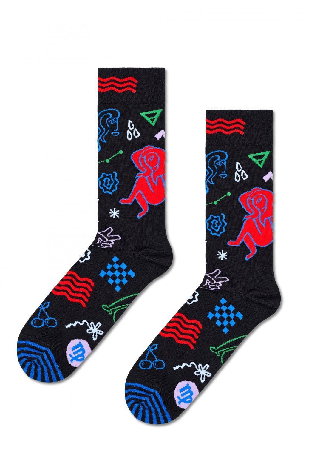 Meias Happy Socks Modelo Virgo Sock Cor Azul 4/5