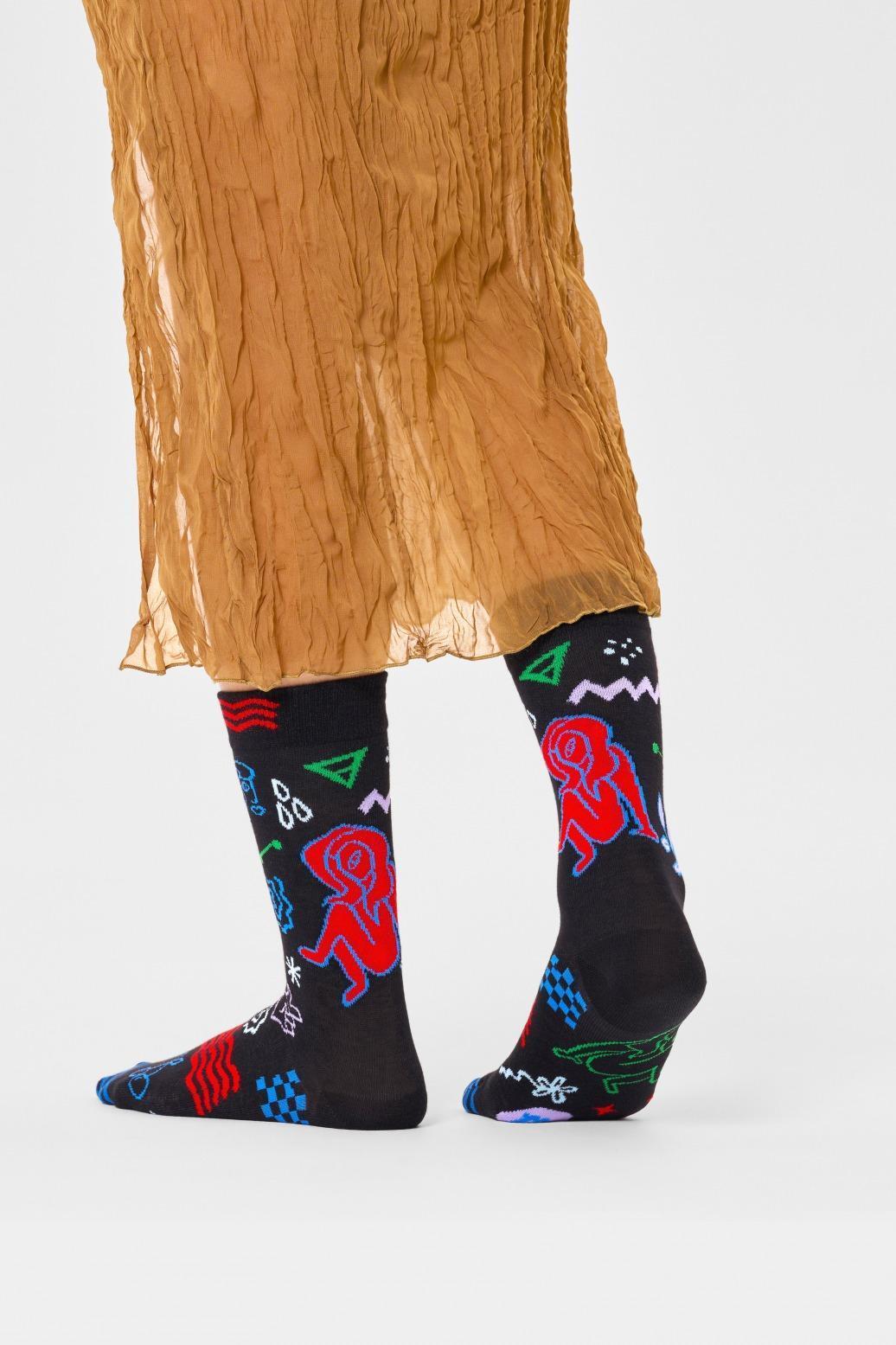 Meias Happy Socks Modelo Virgo Sock Cor Azul 5/5