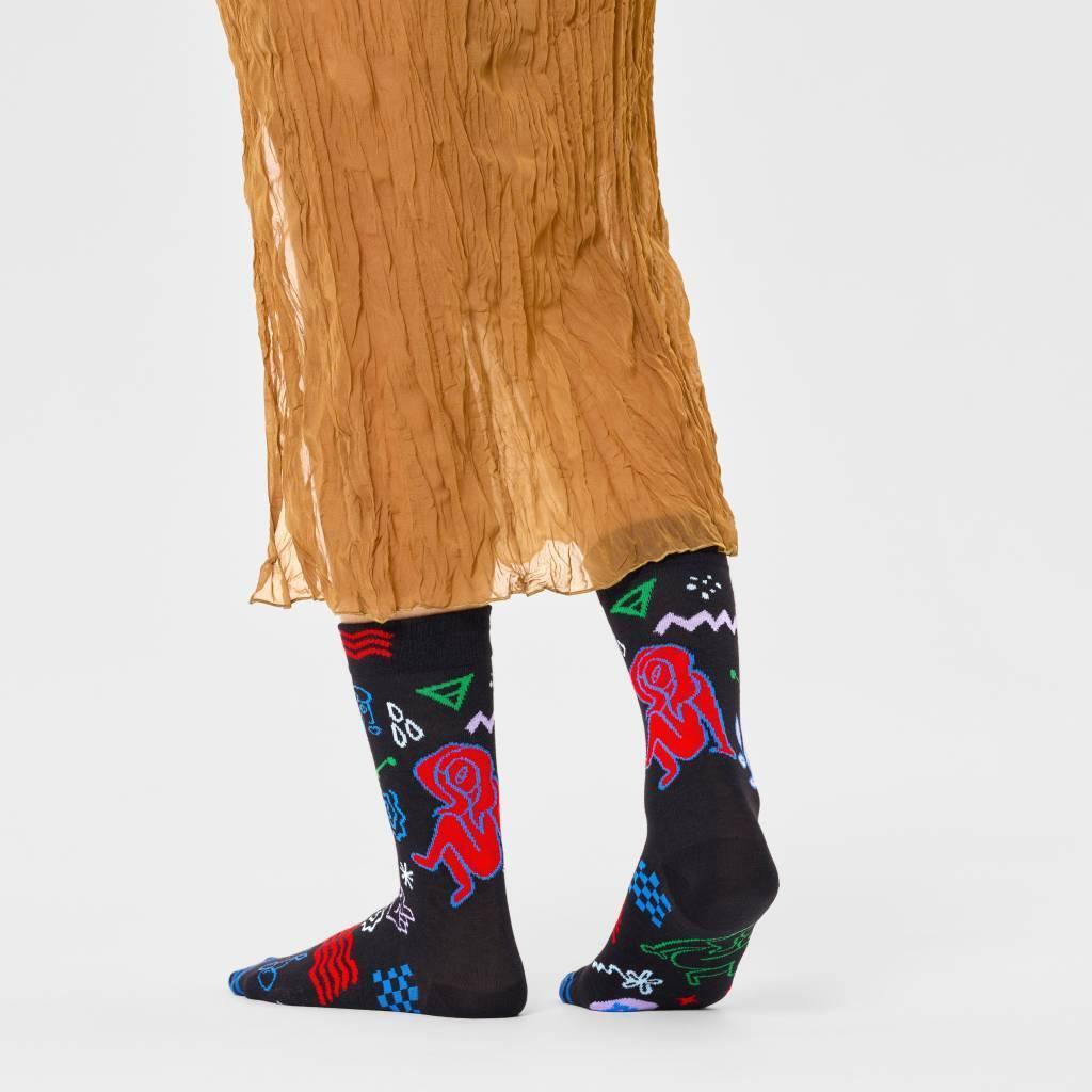 Meias Happy Socks Modelo Virgo Sock Cor Azul 2/5