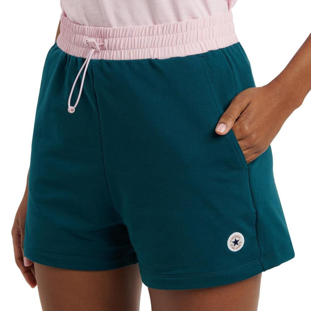 Pantaloni Converse Modello Retro Sport Nylon Colore Verde 1/5