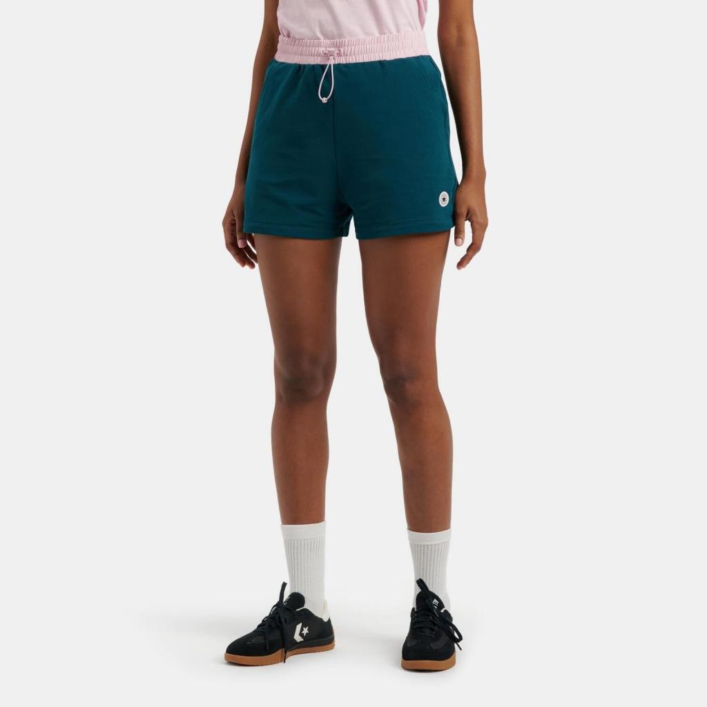 Pantaloni Converse Modello Retro Sport Nylon Colore Verde 4/5