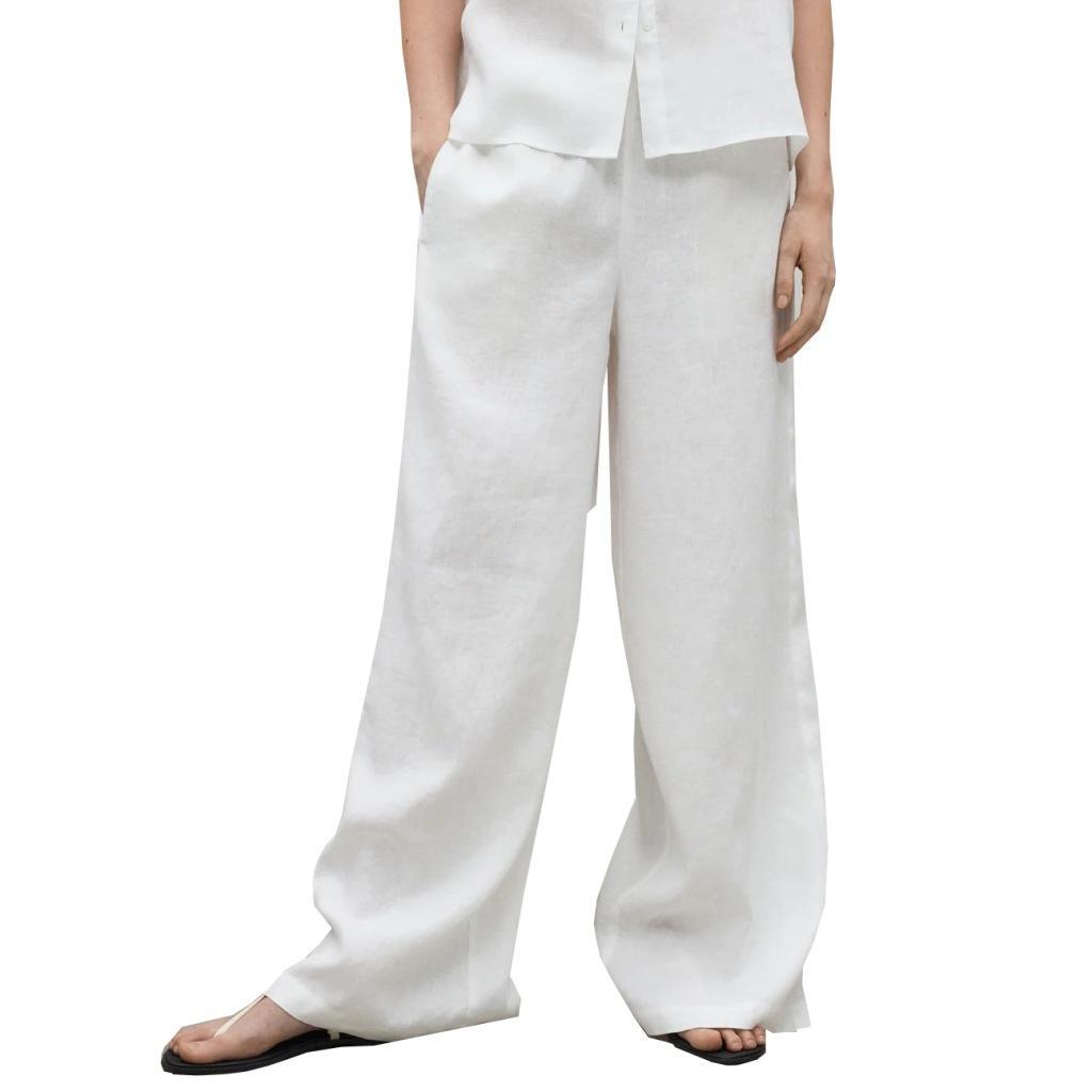 ECOALF Pantaloni Ecoalf Modello Mossialf Pants Woman Colore Bianco