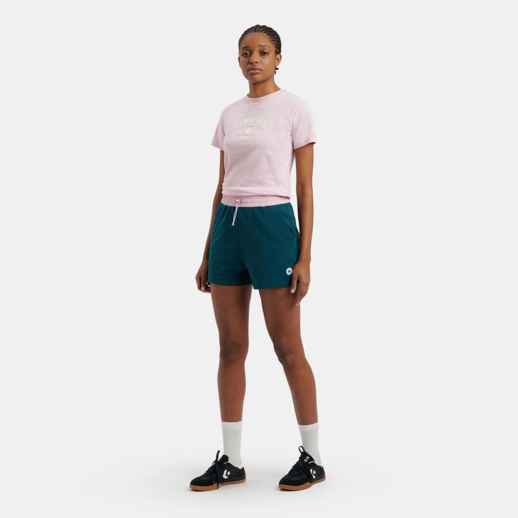 Pantaloni Converse Modello Retro Sport Nylon Colore Verde 3/5