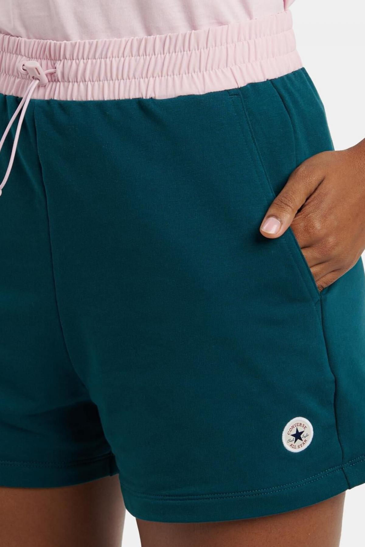 Pantaloni Converse Modello Retro Sport Nylon Colore Verde 5/5