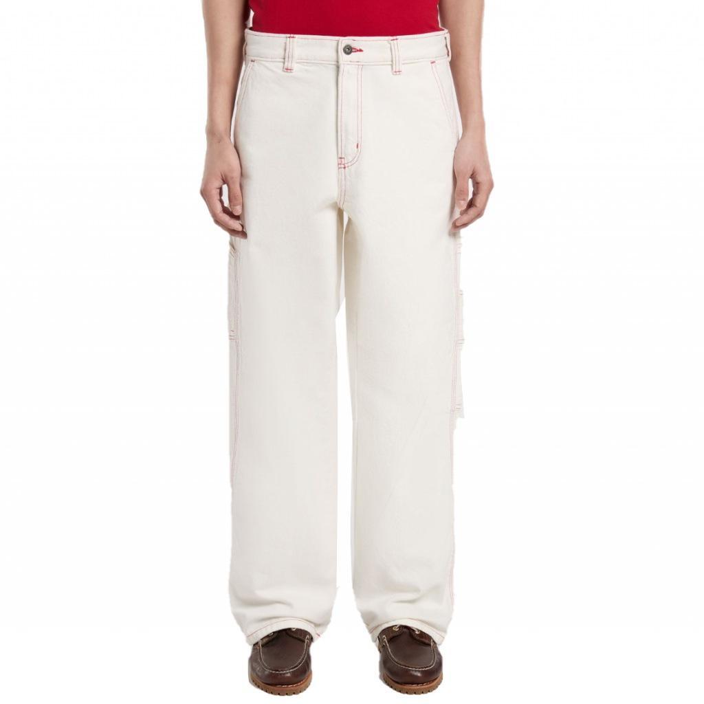 Pantaloni Dickies Modello Loose Denim Painter Colore Bianco 1/5