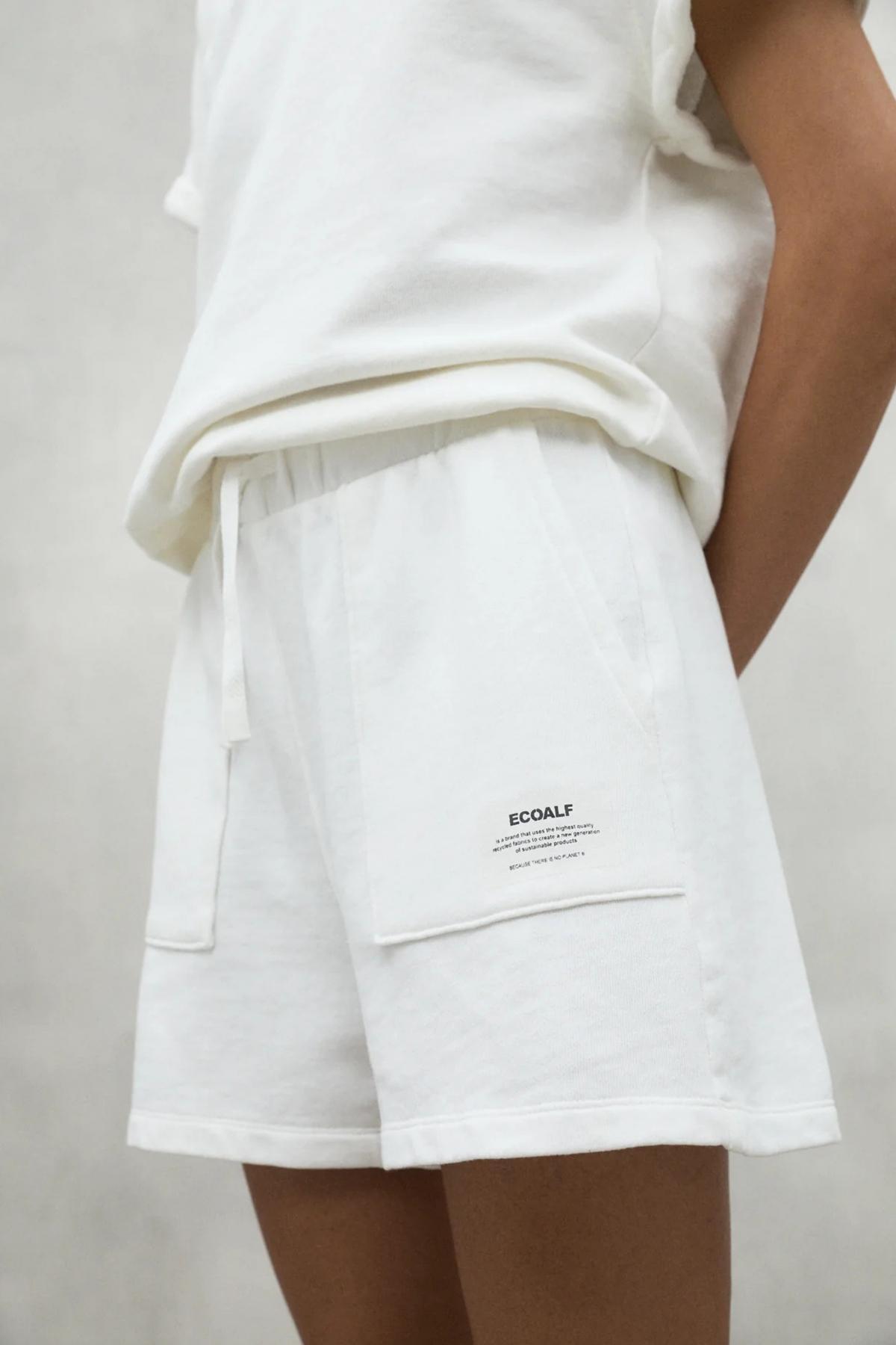 Pantalons Ecoalf Modèle Nessalf Shorts Woman Couleur Blanc 5/5
