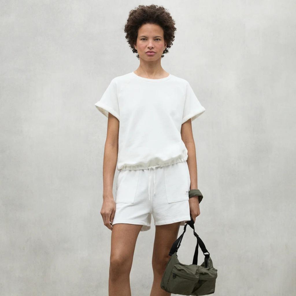 Pantalons Ecoalf Modèle Nessalf Shorts Woman Couleur Blanc 4/5