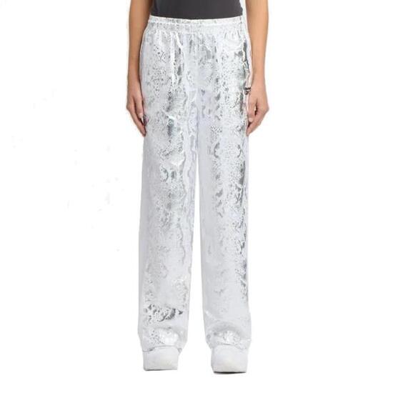 Pantaloni Reebok Modello Basketball Off Court Warm Up Colore Bianco