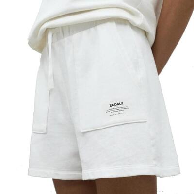 Broek ecoalf model nessalf shorts woman kleur wit