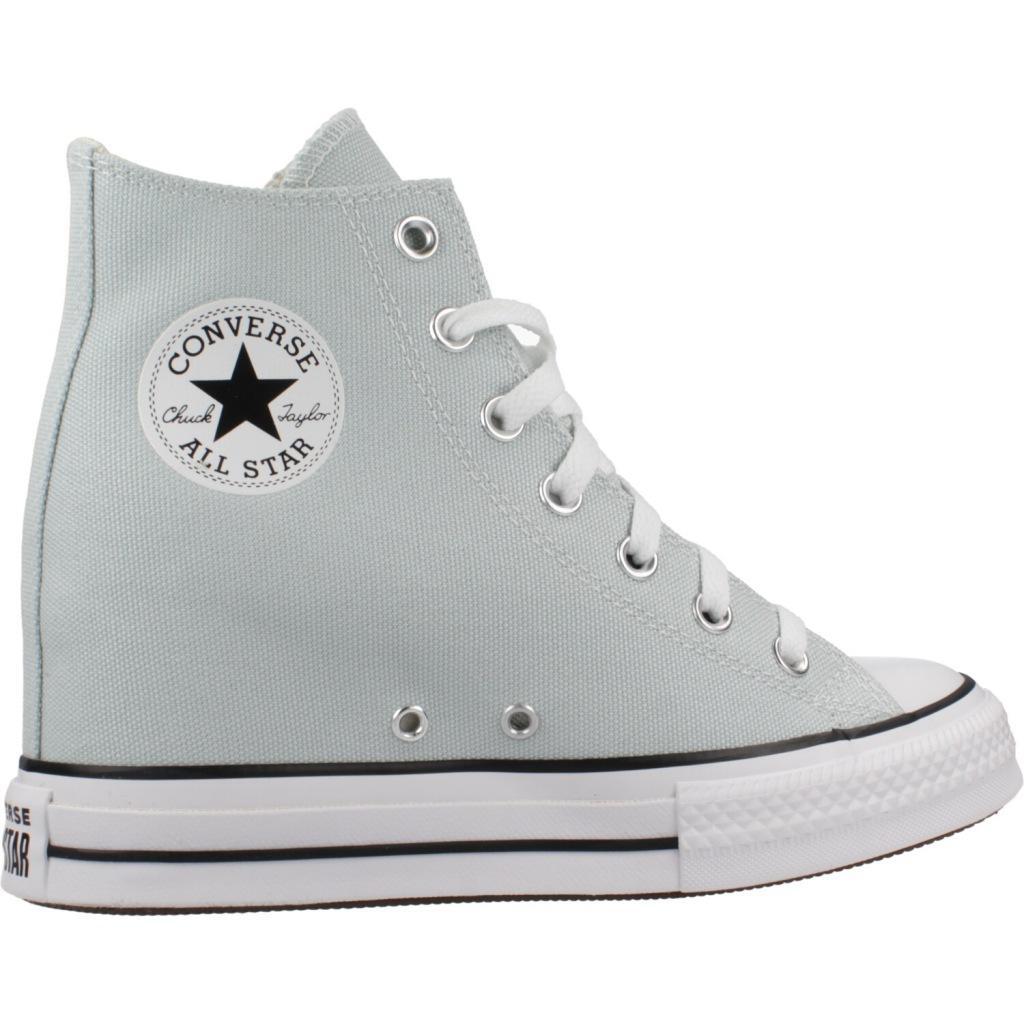Baskets Converse Modèle Chuck Taylor All Star Wedge Couleur Bleu 4/5