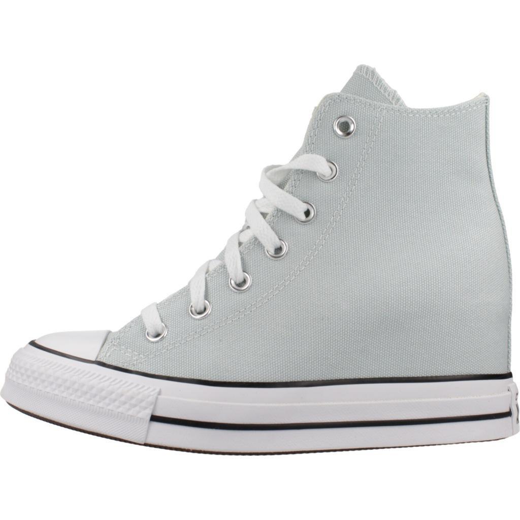 Baskets Converse Modèle Chuck Taylor All Star Wedge Couleur Bleu 2/5