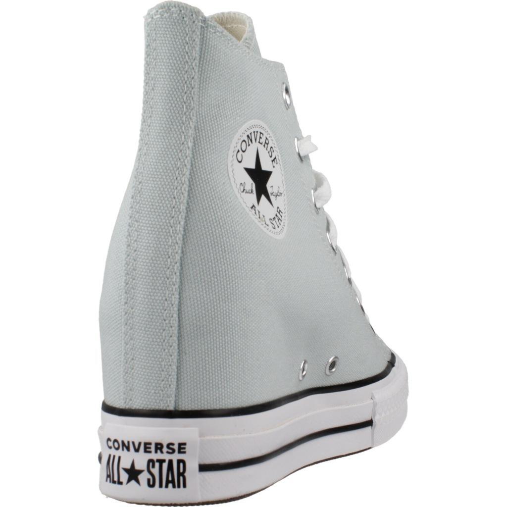 Baskets Converse Modèle Chuck Taylor All Star Wedge Couleur Bleu 3/5