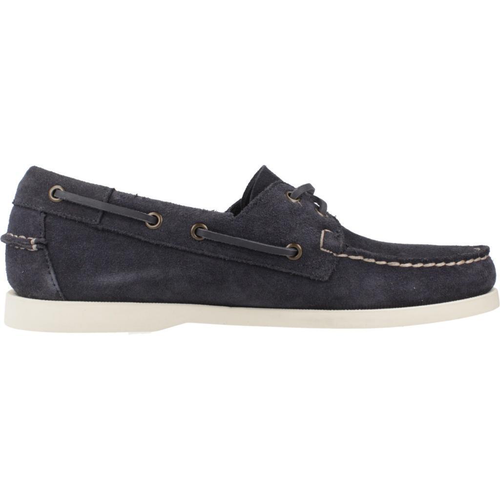 Baskets Sebago Modèle Docksides Portland Flesh Couleur Bleu 4/5