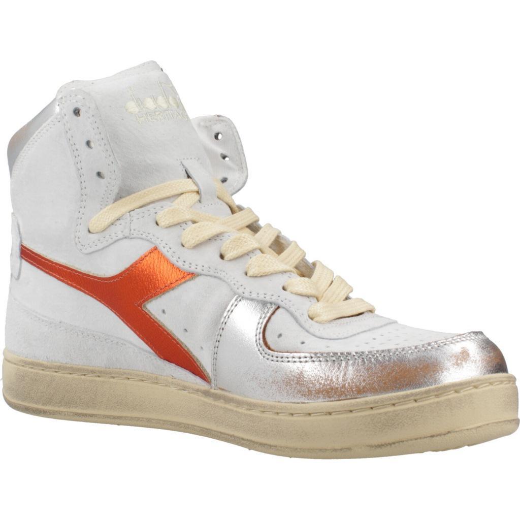 Baskets Diadora Modèle Alto Basket Used Couleur Blanc 5/5