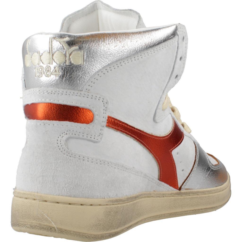Baskets Diadora Modèle Alto Basket Used Couleur Blanc 3/5