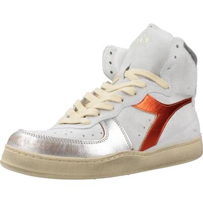 Scarpe Da Ginnastica Diadora Modello Alto Basket Used Colore Oro