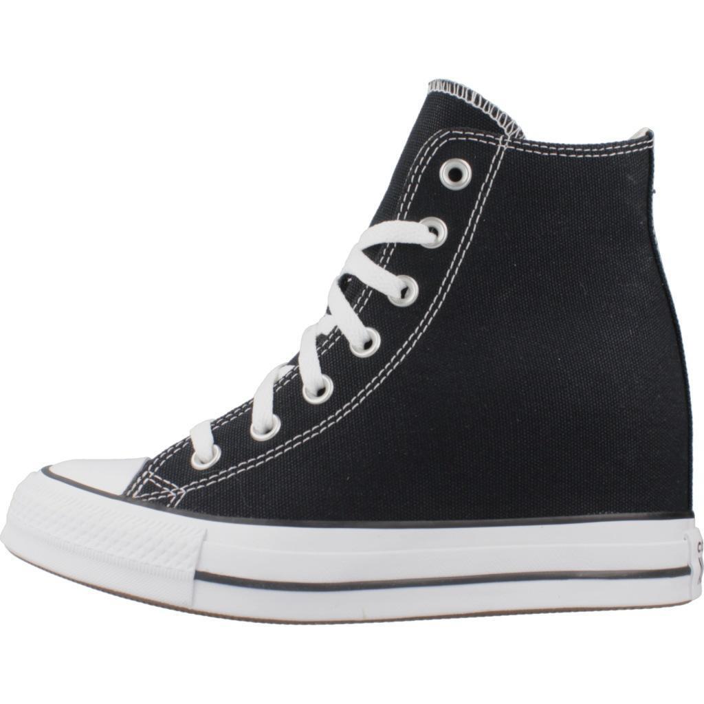 Baskets Converse Chuck Taylor All Star Wedge Platform, Noir, Femmes 2/7