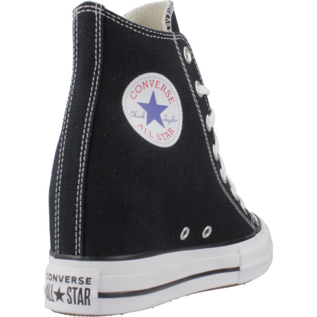 Baskets Converse Chuck Taylor All Star Wedge Platform, Noir, Femmes 3/7