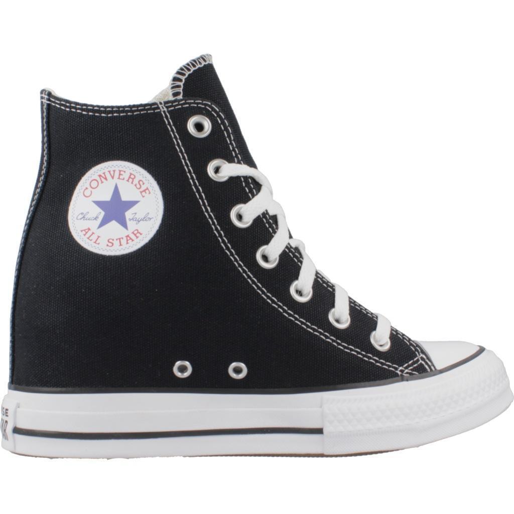 Baskets Converse Chuck Taylor All Star Wedge Platform, Noir, Femmes 4/7