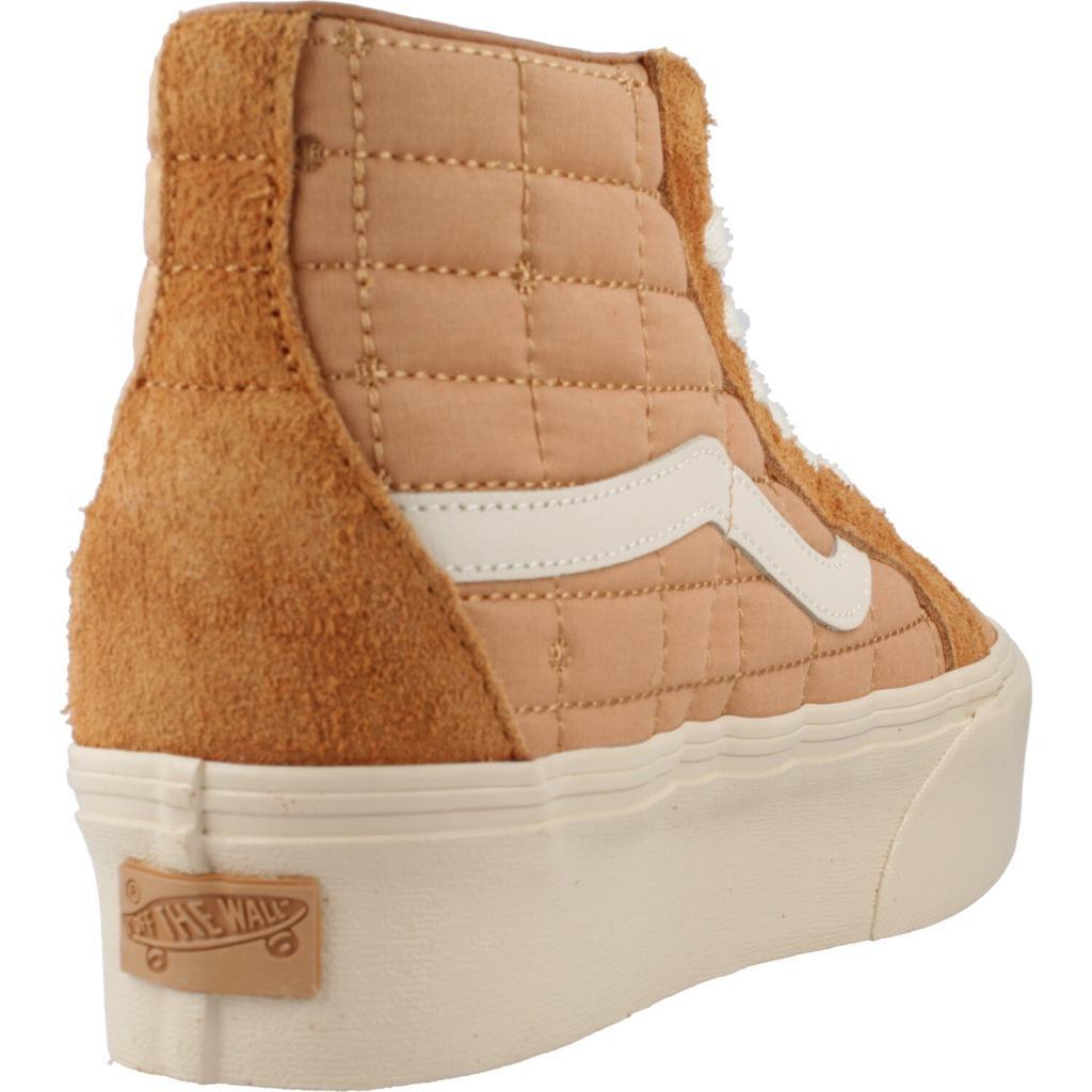 Baskets Vans Modèle Sk8-hi Reissue Plat Couleur Marron 3/5