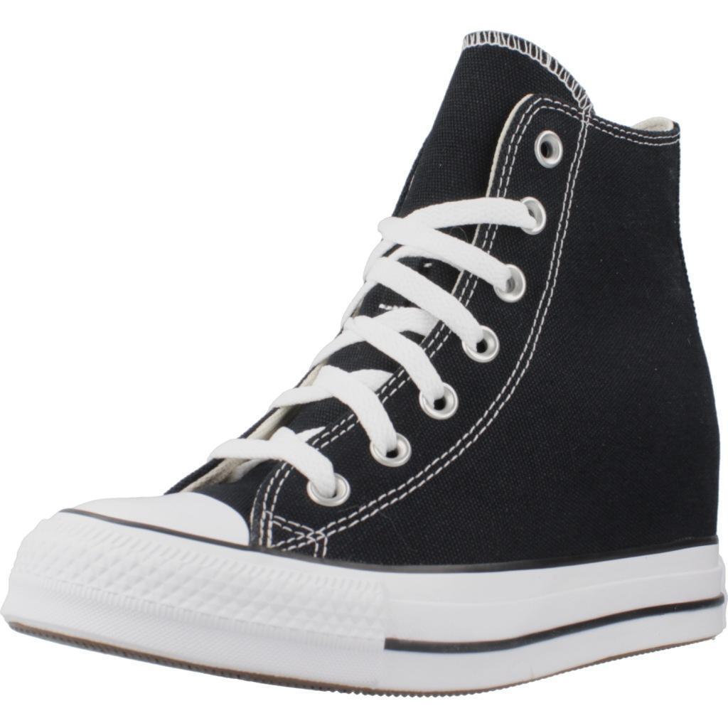 Ténis converse modelo chuck taylor all star wedge platform cor preto