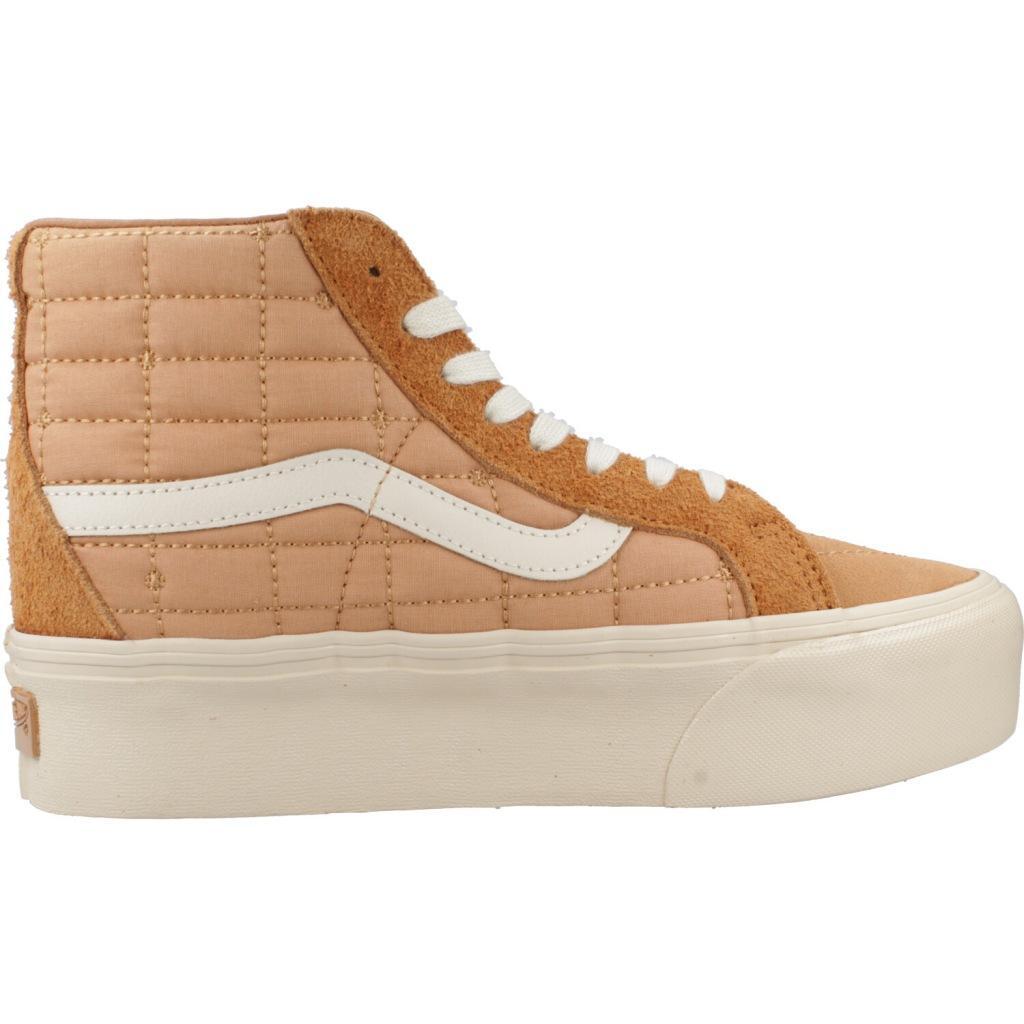 Baskets Vans Modèle Sk8-hi Reissue Plat Couleur Marron 4/5