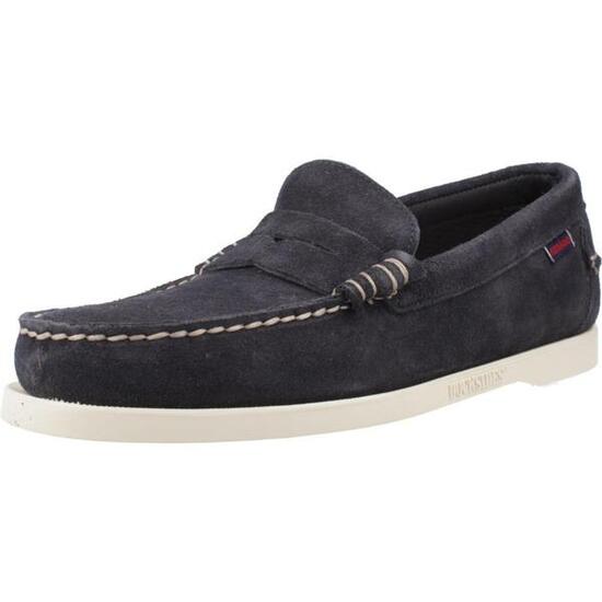 Baskets Sebago Modèle Dan Boat Flesh Couleur Bleu