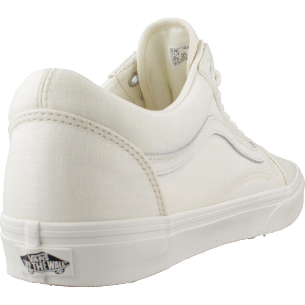 Baskets Vans Modèle Old Skool Linen Couleur Blanc 3/5