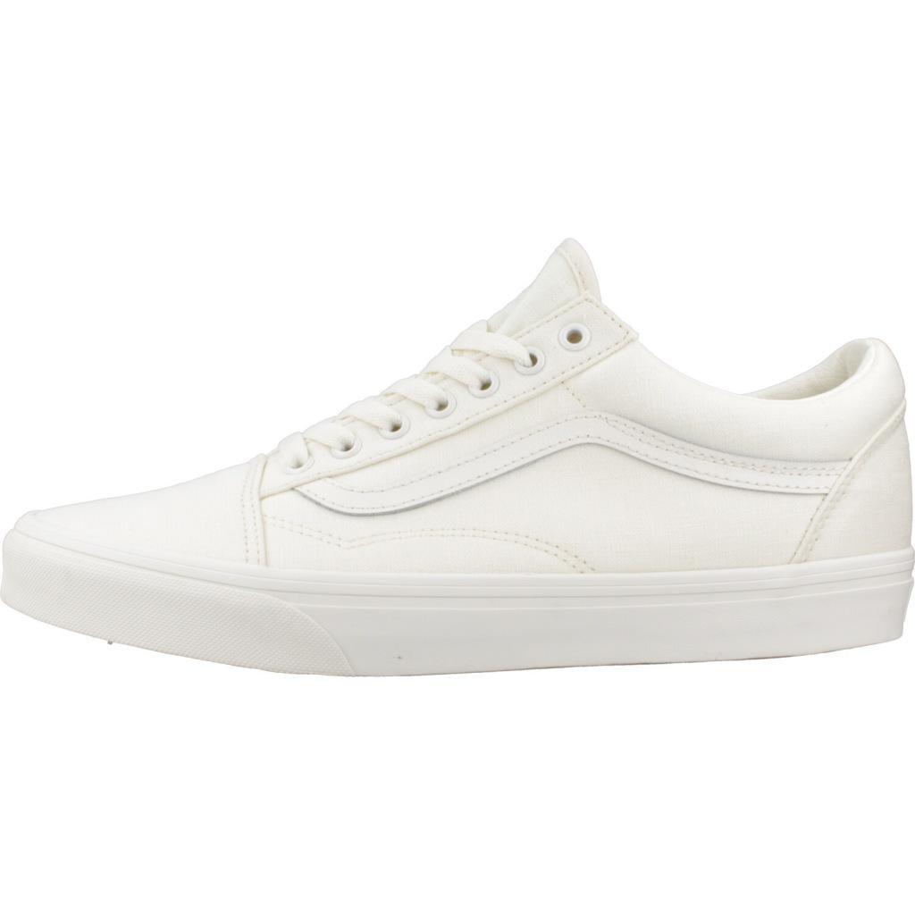 Baskets Vans Modèle Old Skool Linen Couleur Blanc 2/5
