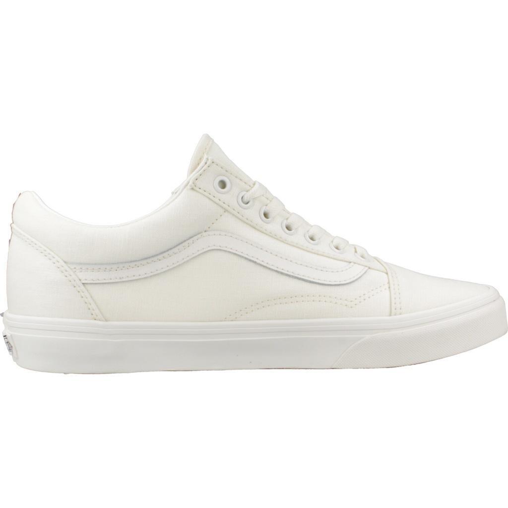 Baskets Vans Modèle Old Skool Linen Couleur Blanc 4/5