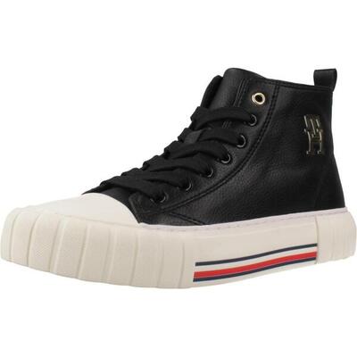 Boots tommy hilfiger model high top lace-up sneaker kleur zwart
