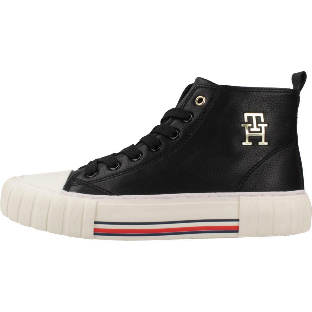 Bottes Tommy Hilfiger Modèle High Top Lace-up Sneaker Couleur Noir 2/5