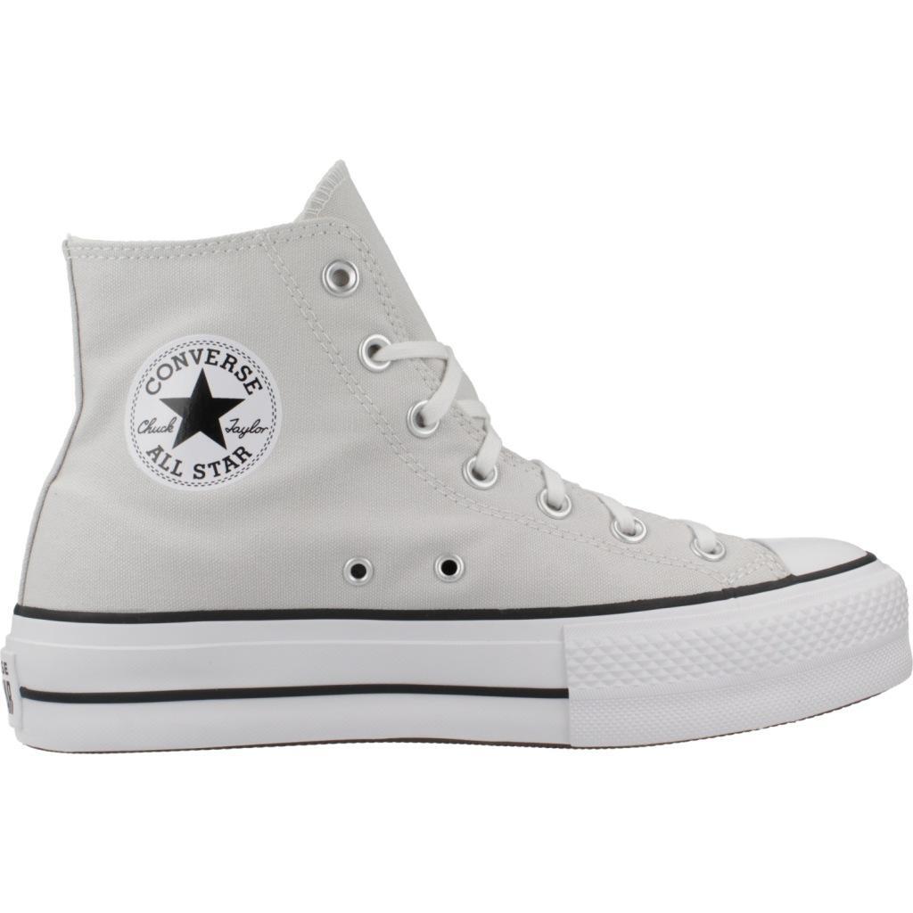 Baskets Converse Modèle Chuck Taylor All Star Lift Hi Couleur Gris 4/6
