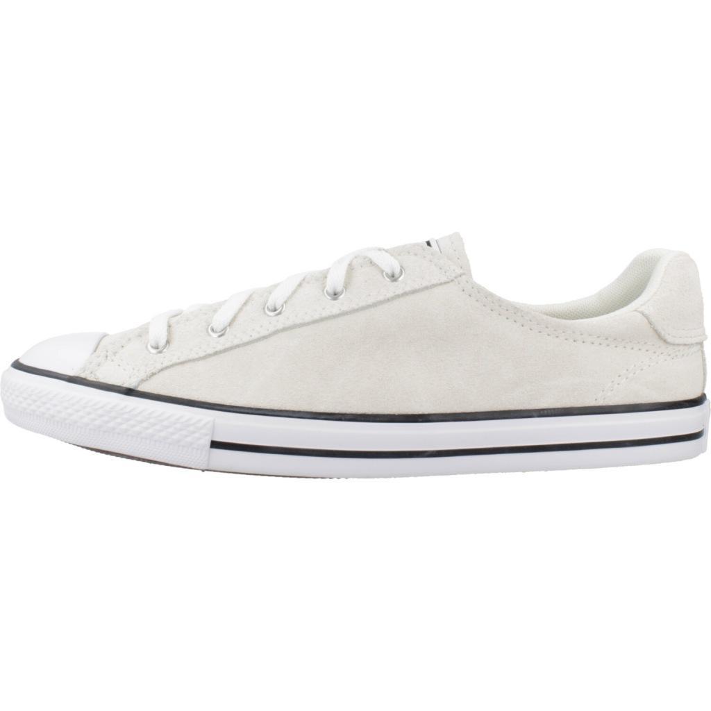 Baskets Converse Modèle Chuck Taylor All Star Dainty Lucky Ox Couleur Beige 2/5