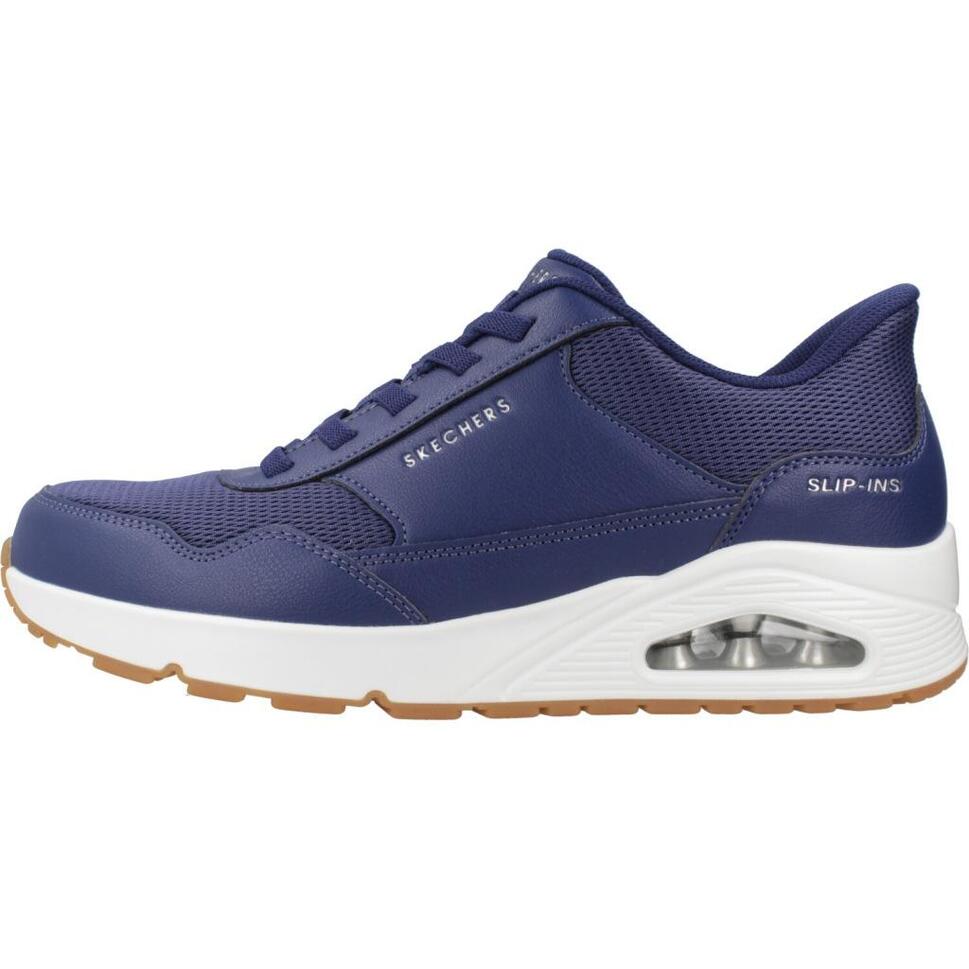 Buty SKECHERS UNO - BANKSIA SLIP-INS Niebieski