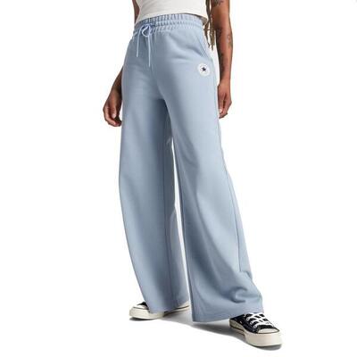 Broek converse model knit wide leg pants kleur blauw
