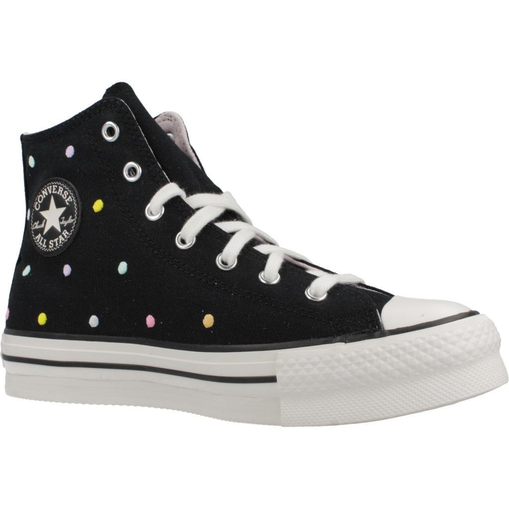 Baskets Converse Modèle Chuck Taylor All Star Lift Polka Dots Platform Couleur N 5/5