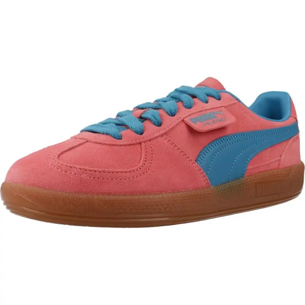 Puma Palermo Leather Pink/Blue Trainers