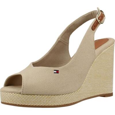Sandalen tommy hilfiger model fw0fw08597 kleur beige