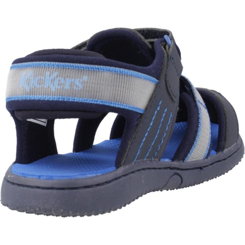 Sandały Kickers Model Kickbeachou Kolor Niebieski