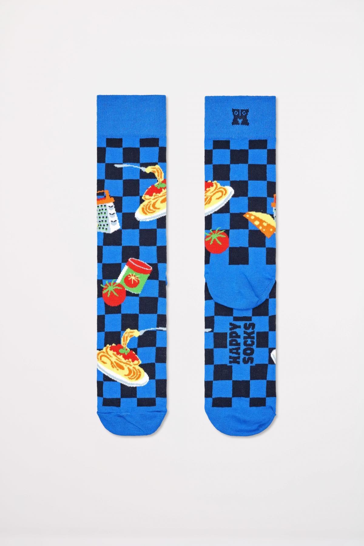 Calzini Happy Socks Modello Dinner Sock Colore Blu 5/5