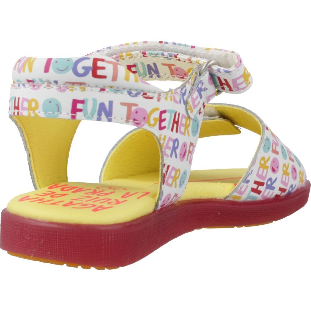 Sandales Agatha Ruiz De La Prada Modèle 242964a Couleur Blanc 3/5