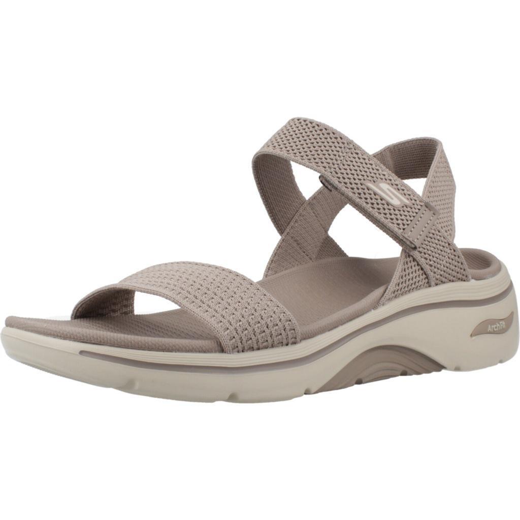 SKECHERS Sandály Skechers Go Walk Arch Fit 2.0, Hnědý, Ženy