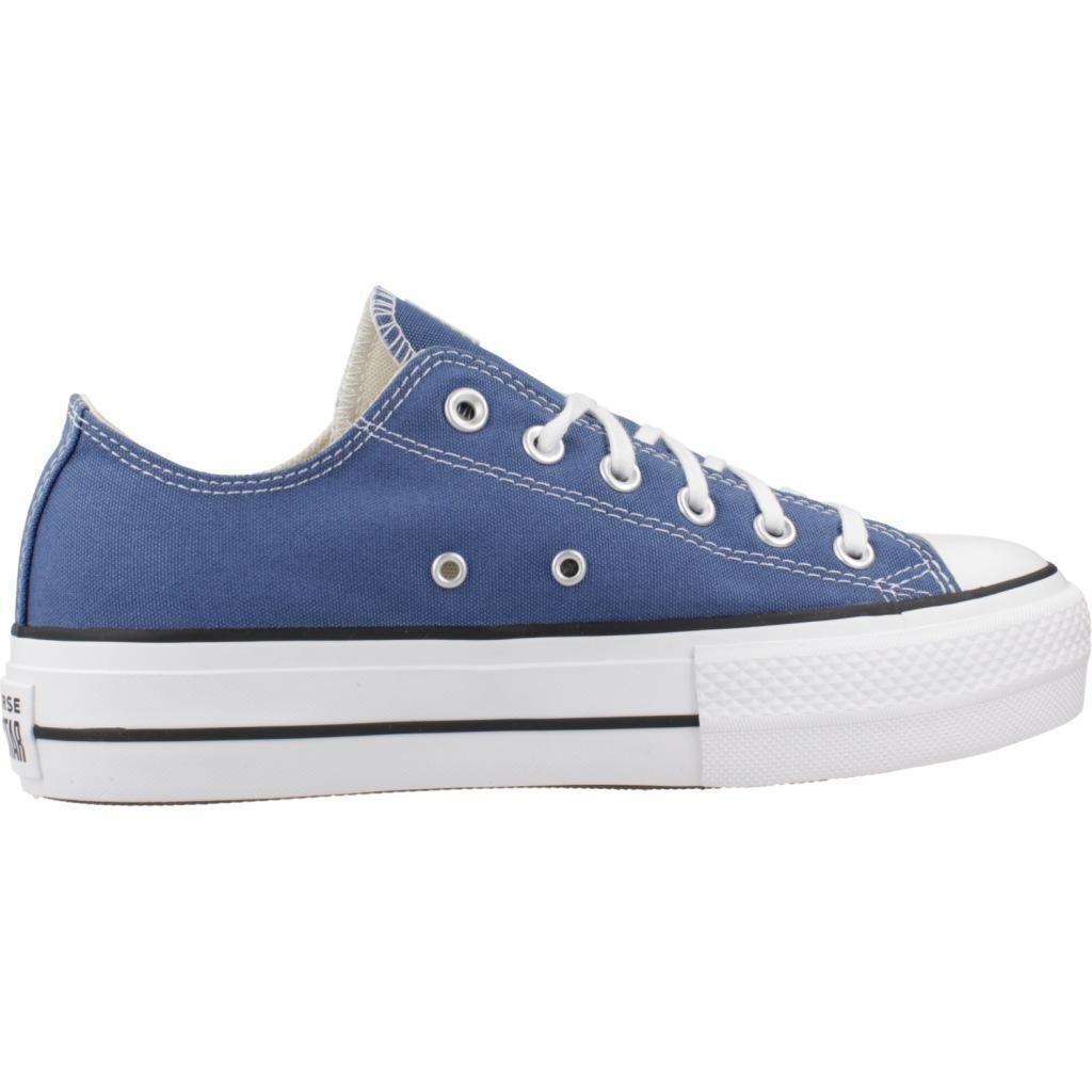 Baskets Converse Modèle Chuck Taylor All Star Lift Ox Couleur Bleu 4/5