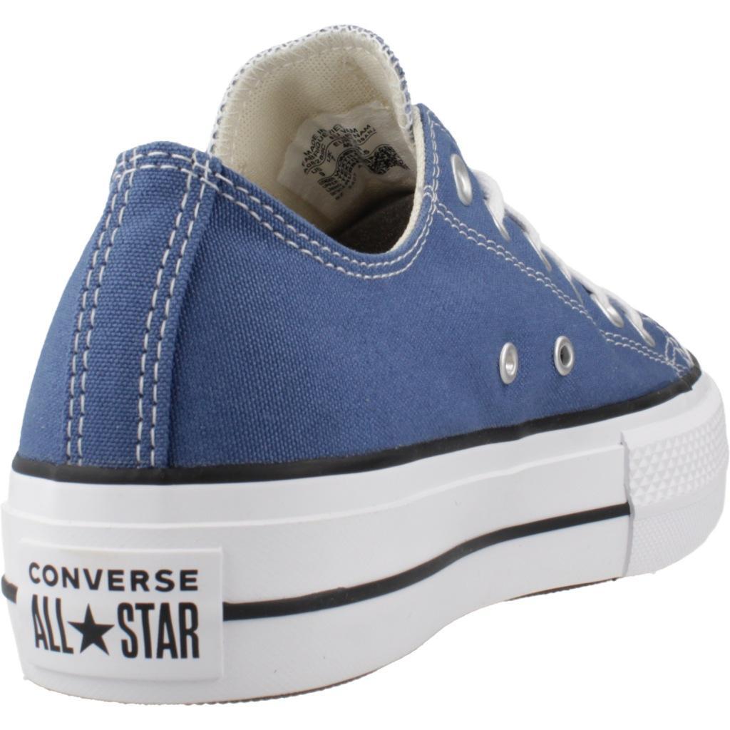 Baskets Converse Modèle Chuck Taylor All Star Lift Ox Couleur Bleu 3/5