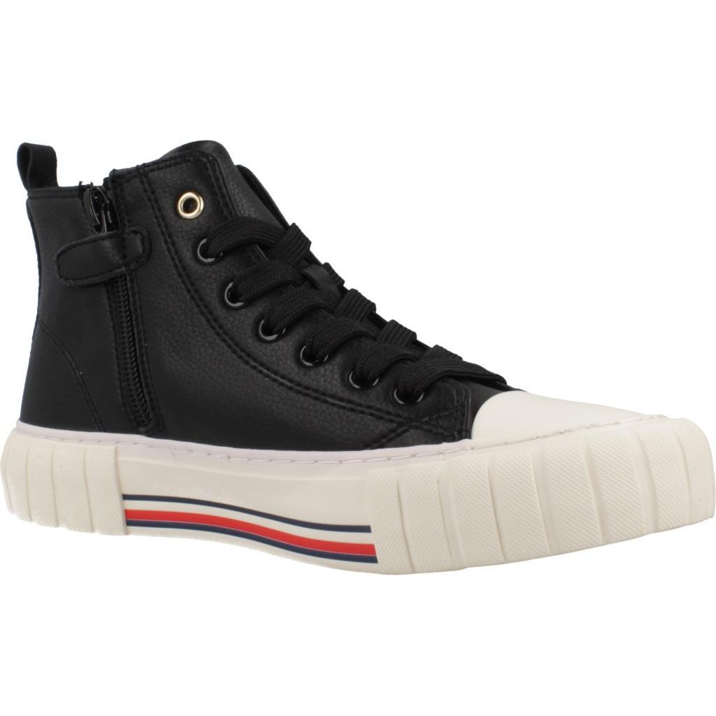 Bottes Tommy Hilfiger Modèle High Top Lace-up Sneaker Couleur Noir 5/5